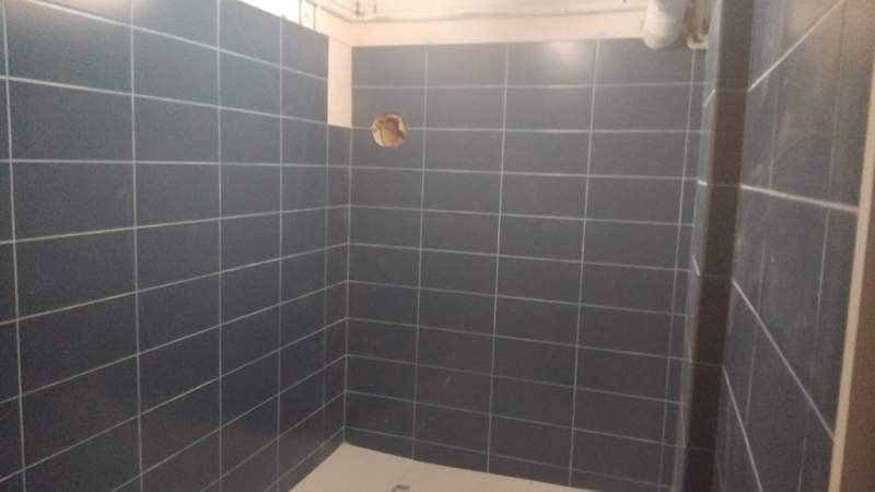 Obra de instalação de pavimento